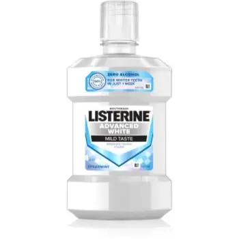 Listerine Advanced White Mild Taste apa de gura pentru albire