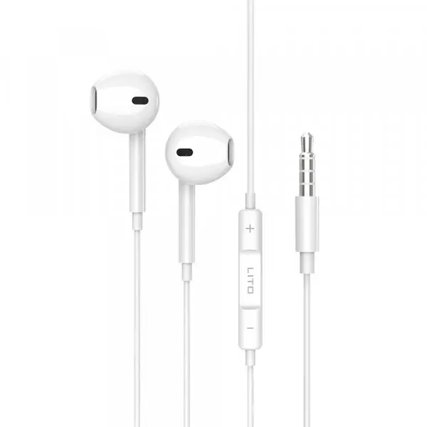 LITO Casti Handsfree 3.5mm Lito LF01A, Alb