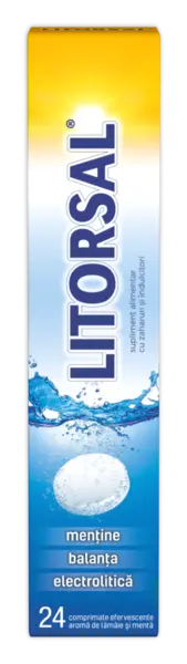 Litorsal cu aroma de menta si lamaie, 24 comprimate, Zdrovit