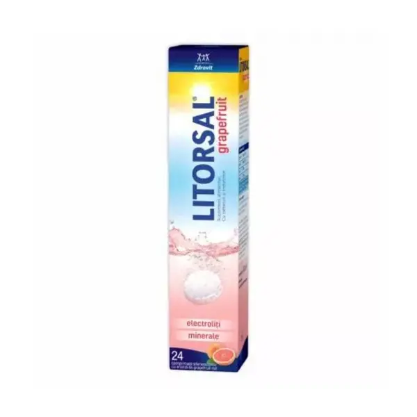 Litorsal Grapefruit, 24 comprimate efervescente, Zdrovit