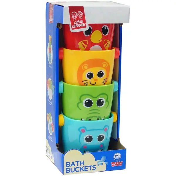 Little Learner Set galetuse de baie Little Learner Galetuse pentru baie - Animalute vesele, Varsta 12 luni+, Dezvolta motricitatea