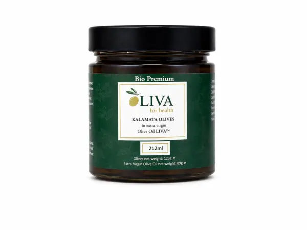 Liva Masline Kalamata in ulei extravirgin de masline 212ml ECO