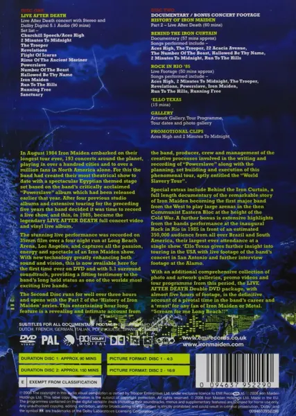 Live After Death (DVD) | Iron Maiden