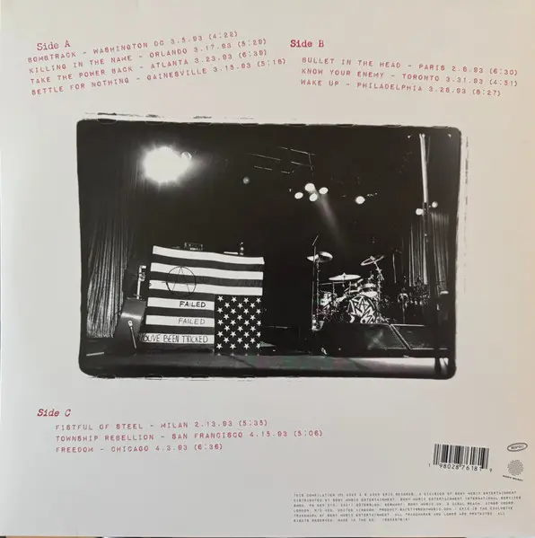 Live On Tour 1993 - Vinyl | Rage Against The Machine