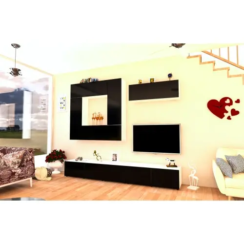 Living Armonia V2 PAL Negru Lucios - cu sistem "PUSH TO OPEN"