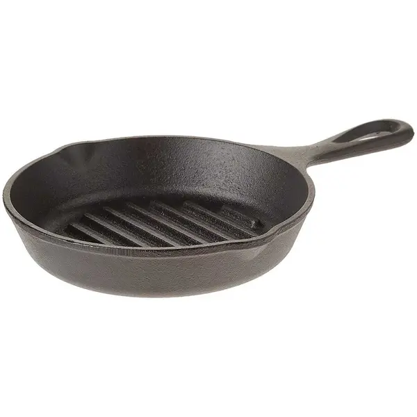 Lodge Tigaie grill adanca rotunda din fonta cu maner Lodge 16,5 cm L-3GP