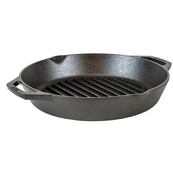 Lodge Tigaie grill adanca rotunda din fonta cu manere Lodge 30 cm L-10GPL