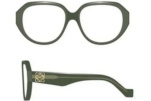 Loewe Anagram Anagram Green Cat Eye Eyeglasses
