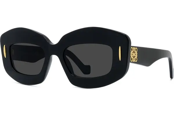 Loewe Anagram Black Rectangular Sunglasses