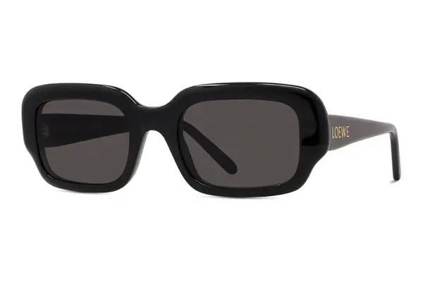 Loewe Slim Black Rectangular Sunglasses