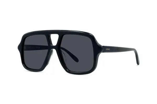 Loewe Slim Black Rectangular Sunglasses