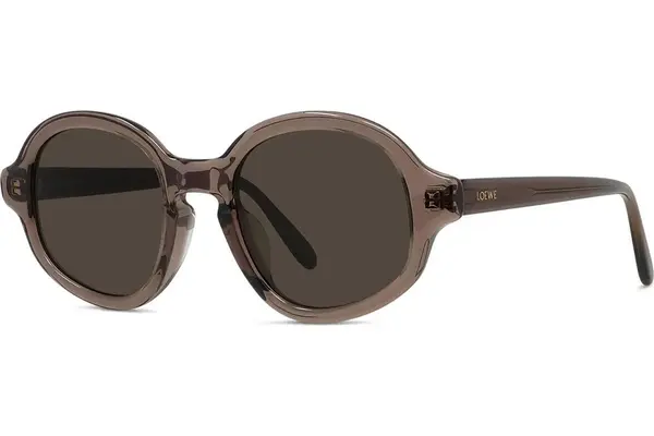 Loewe Slim Brown Round Sunglasses