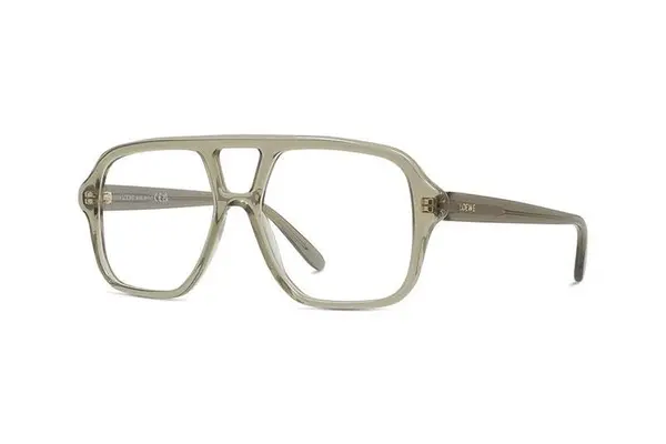 Loewe Slim Green Rectangular Eyeglasses