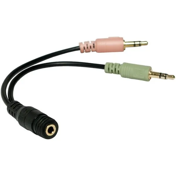 logilink Adaptor Logilink CA0020 Jack 3.5 mm Female - 2x Jack 3.5 mm Male 0.15 m Negru