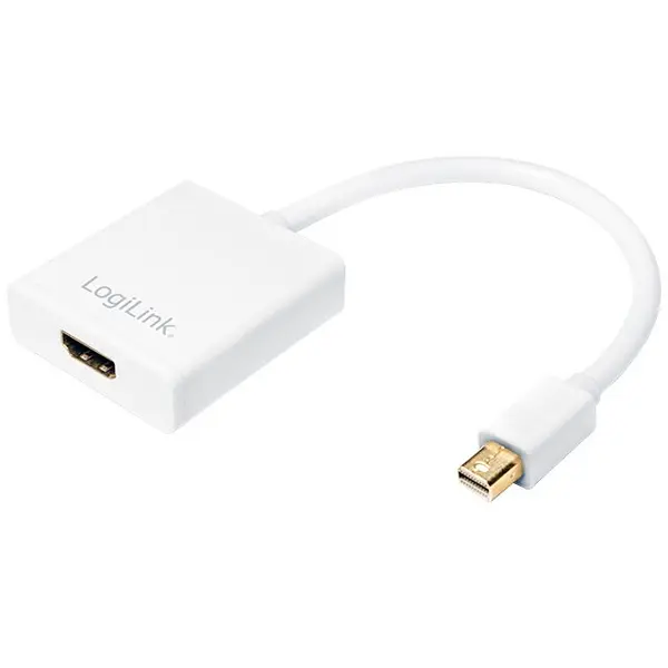logilink Adaptor LOGILINK CV0036B, Mini-DisplayPort - HDMI, 15cm, 4K UHD/30Hz, Alb