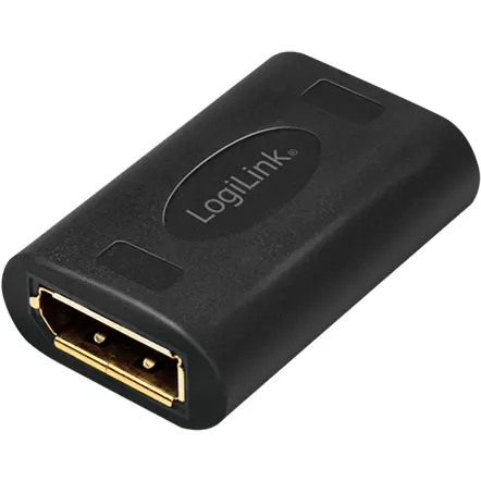 logilink Adaptor Logilink CV0145, DisplayPort female - DisplayPort female, 15m, NEGRU
