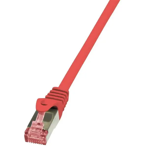 logilink Cablu Cat.6 S/FTP PIMF PrimeLine 0,5m, rosu