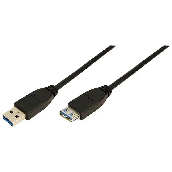logilink Cablu de date, Logilink, 2 m, Negru ,USB tip A la mufa USB tip A