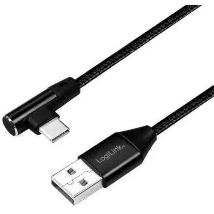 logilink Cablu de date Logilink CU0137, USB - USB-C, 0.3m, Negru