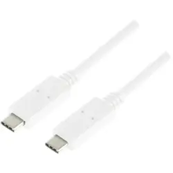 logilink Cablu de date Logilink, USB-C - USB-C, 1m, Alb