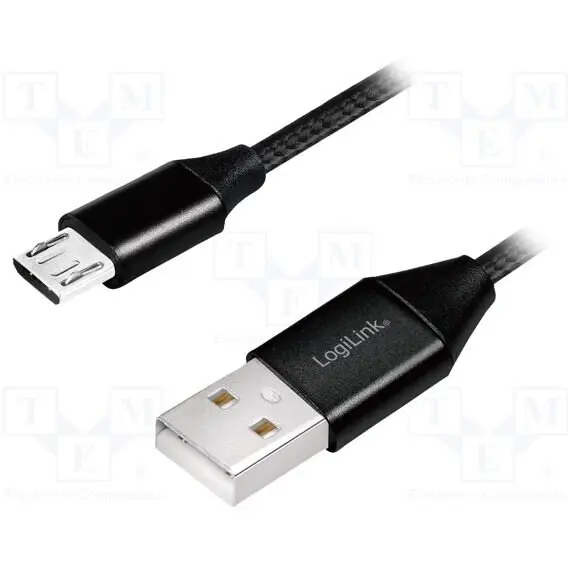 logilink Cablu Logilink CU0143 - USB-A 2.0 cable to micro-USB male, 0.3m