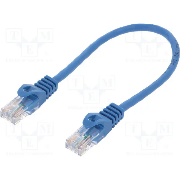 logilink Cablu Patch cord Logilink, cat5e, U/UTP 0,25m, albastru, CP1016U