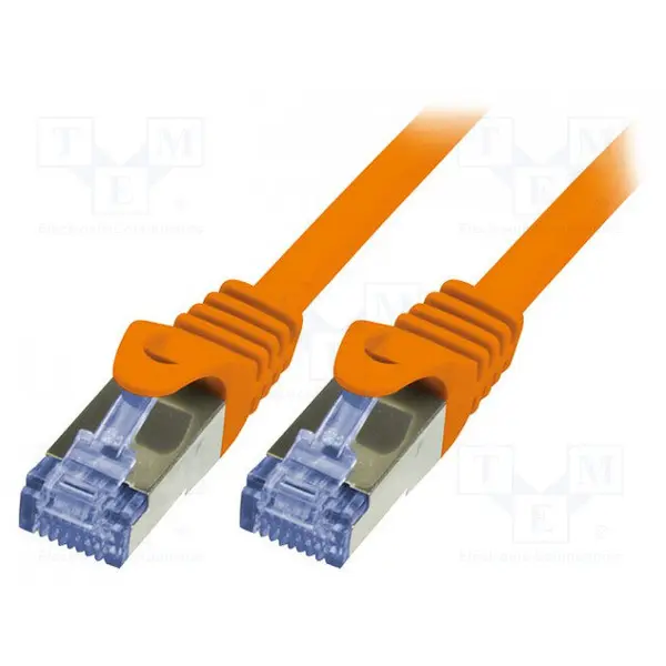 logilink Cablu Patch cord Logilink, cat6A S/FTP portocaliu, 0,50m, PrimeLine CQ3028S