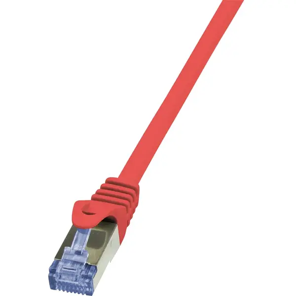 logilink Cablu S/FTP LOGILINK Cat6a, LSZH, cupru, 2 m, rosu, AWG26, dublu ecranat CQ3054S