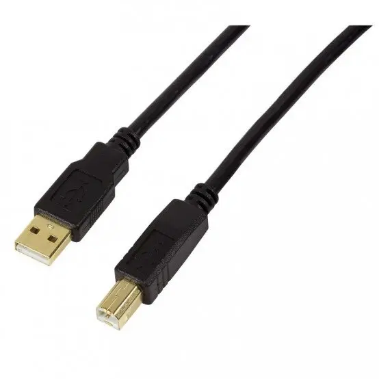 logilink Cablu USB 2.0, USB-A/M la USB-B/M, amplificator, negru, 15 m