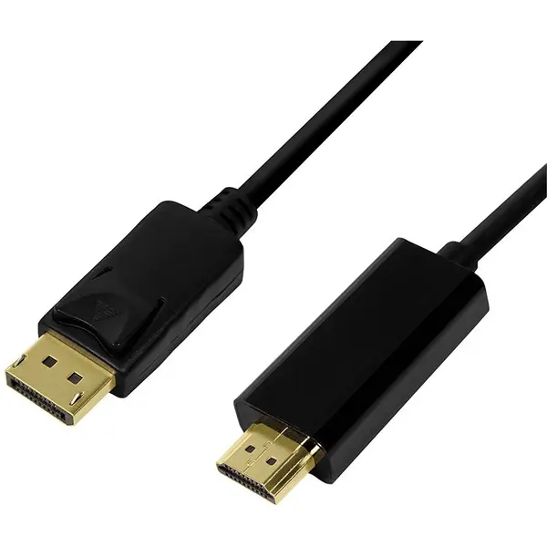 logilink CABLU video LOGILINK, adaptor DisplayPort (T) la HDMI (T), 5m, conectori auriti, rezolutie maxima 4K UHD (3840 x 2160) l