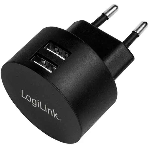 logilink Incarcator retea Logilink 220v, PA0218, universal, 2 x USB-A, maxim 2.1A, 10.5W, suport OCP/OVP/OHP/SCP, Negru
