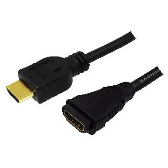logilink Logilink - Cablu Hdmi- Hdmi,1.4, Male/Female, Versiunea Gold, Lungime 3 M