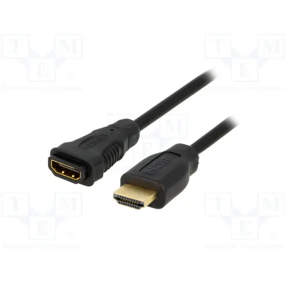 logilink LOGILINK - Cablu HDMI- HDMI,1.4, male/female, versiunea Gold, lungime 2 m
