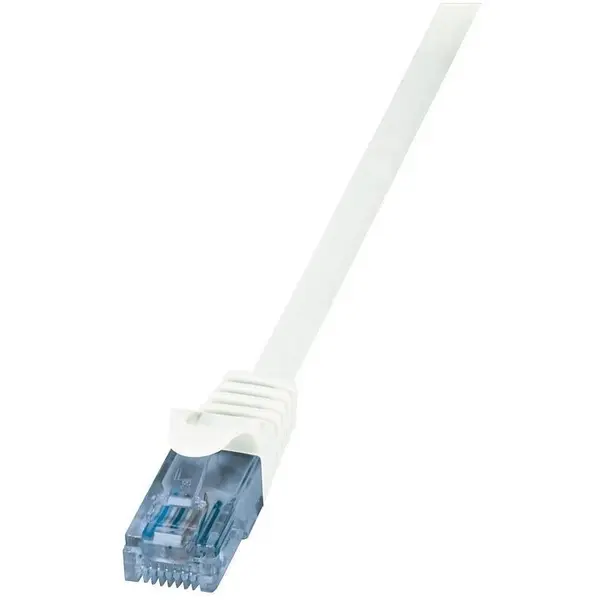 logilink Patch Cable Cat.6A 10GE Home U/UTP EconLine white 0,50m