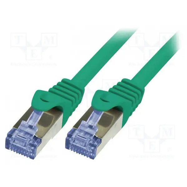 logilink Patch Cablu Cat.6A 10G S/FTP PIMF PrimeLine 0,25m verde
