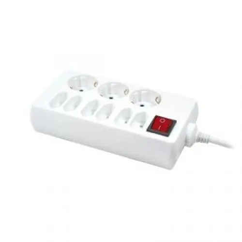 logilink Prelungitor cu intrerupator, 9 prize (3 Schuko/6 Euro),1,5m, white, Logilink ' LPS201'
