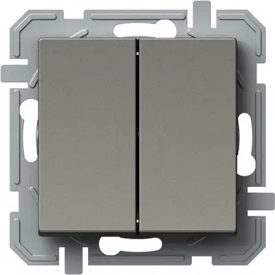 Logiq Intrerupator Dublu 1P 10A 250V Titan, TEM Modul TEM-SQ50TIXO-U
