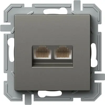 Logiq Priza Date Dubla 1P RJ45 CAT5e Titan, TEM Modul TEM-KQ39TIXO-U