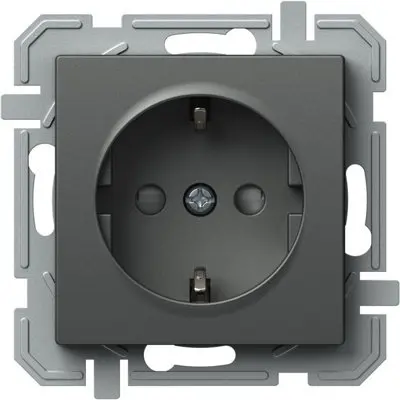 Logiq Priza SCHUKO borne automate 1P 16A Antracit, TEM Modul TEM-VQ12ATXO-U