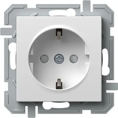 Logiq Priza SCHUKO borne cu surub 1P 16A Alb, TEM Modul TEM-VQ10PWXO-U