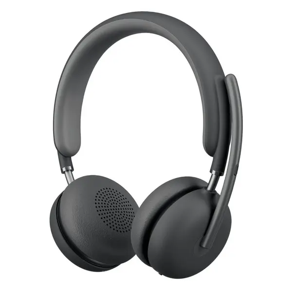 Logitech Casti Logitech Zone Wireless 2, Banda de fixare pe cap, Microfon tip boom, USB tip-C, Bluetooth, Gri inchis