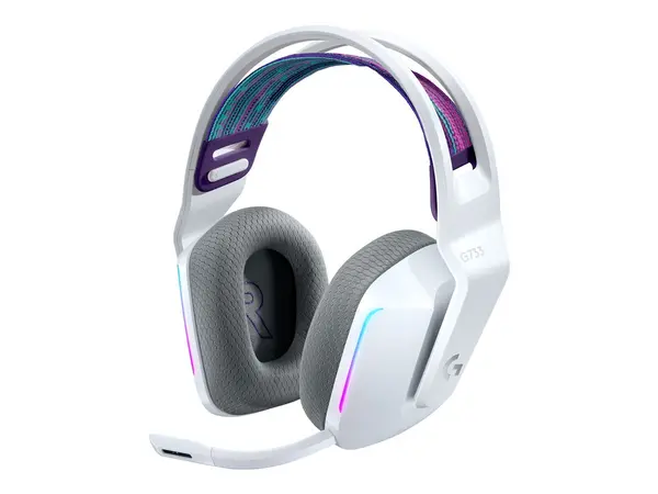 Logitech G733 LIGHTSPEED - Căști Gaming Wireless RGB, DTS 2.0, Pro G 40mm, 29h, White