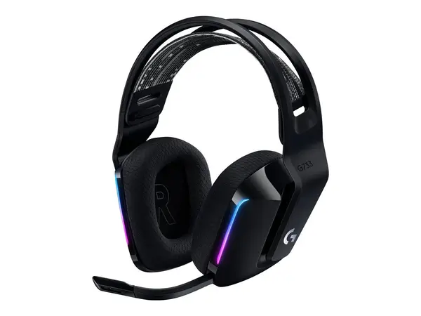 Logitech G733 LIGHTSPEED - Căști Gaming Wireless RGB, DTS 2.0, Pro G 40mm, 29h, Black