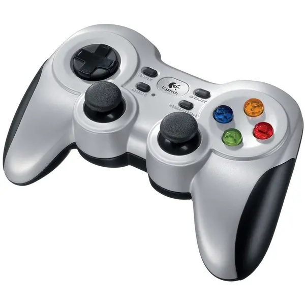 Logitech GamePad Wireless Logitech F710, 2,4 GHz, USB, 10 butoane, Gri/Negru