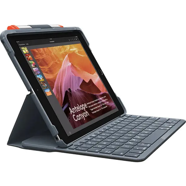 Logitech Husa cu tastatura Logitech Slim Folio pentru iPad (7th gen) / iPad Air (3rd gen), Black