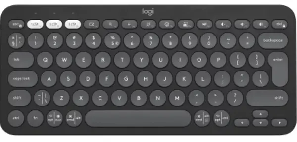 Logitech Keyboard - Pebble Keys 2 K380s, fără fir, ISO Layout, Graphite