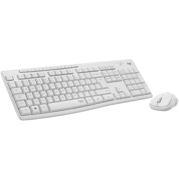 Logitech Kit Tastatura si mouse Logitech MK295 Silent Wireless, Layout Maghiara (920-009873), alb