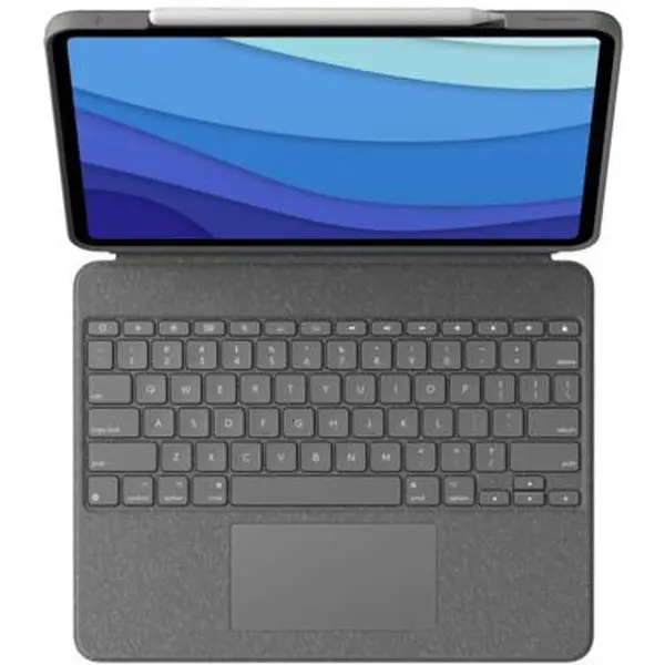 Logitech Logitech Husa protectie cu tastatura Folio Touch 920-010214 Oxford Grey pentru iPad Pro 12.9 (5th gen)