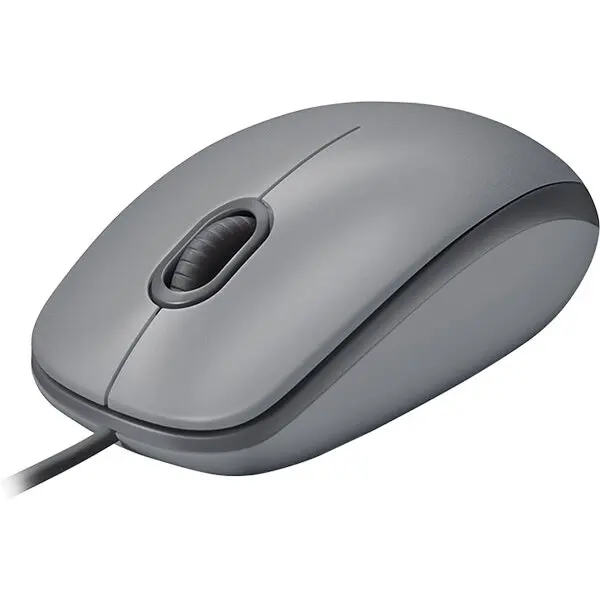 Logitech Mouse cu fir LOGITECH M110, Silent, 1000 dpi, Optic, USB Type-A, Gri
