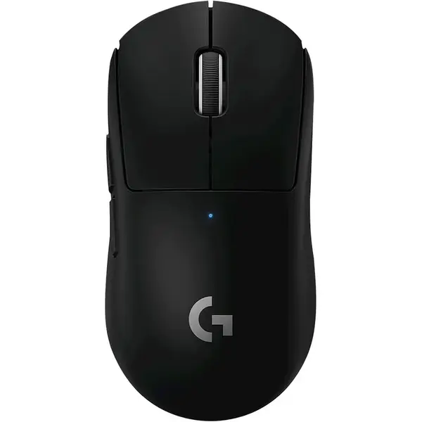 Logitech Mouse gaming wireless Logitech Pro X Superlight, ultrausor 63g, senzor LightSpeed Hero 25K DPI, Negru